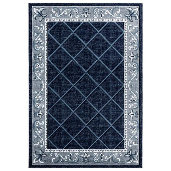 United Weavers Of America United Weavers of America 2050 10964 35C 2 ft. 7 in. x 4 ft. 2 in. Bristol Altamont Navy Rectangle Rug 2050 10964 35C